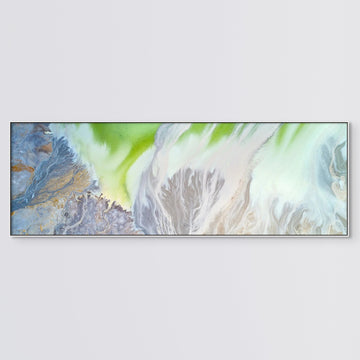 Greenbushes Framed 70cm x 210cm stretched canvas with white shadow line frame