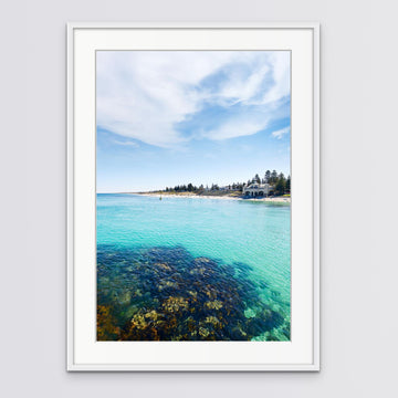 Cottesloe, Perth 33x50cm Framed in white