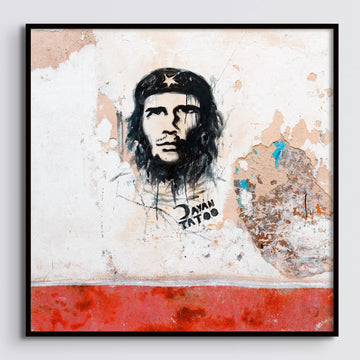 Cuba Limited Edition 64x64cm stretched canvas with black shadow line frame