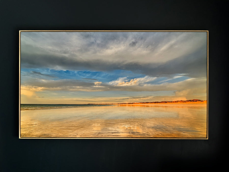Cable Beach, Broome #1/25 limited edition, 90x160 cm stretched canvas with timber Shadow line frame