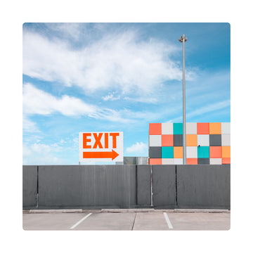 Exit, Eaton, Bunbury Limited Edition - 69x69cm Framed in White