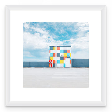 Eaton Fair LIMITED EDITION 1/1, 100x100CM FRAMED IN WHITE with non-reflective glass