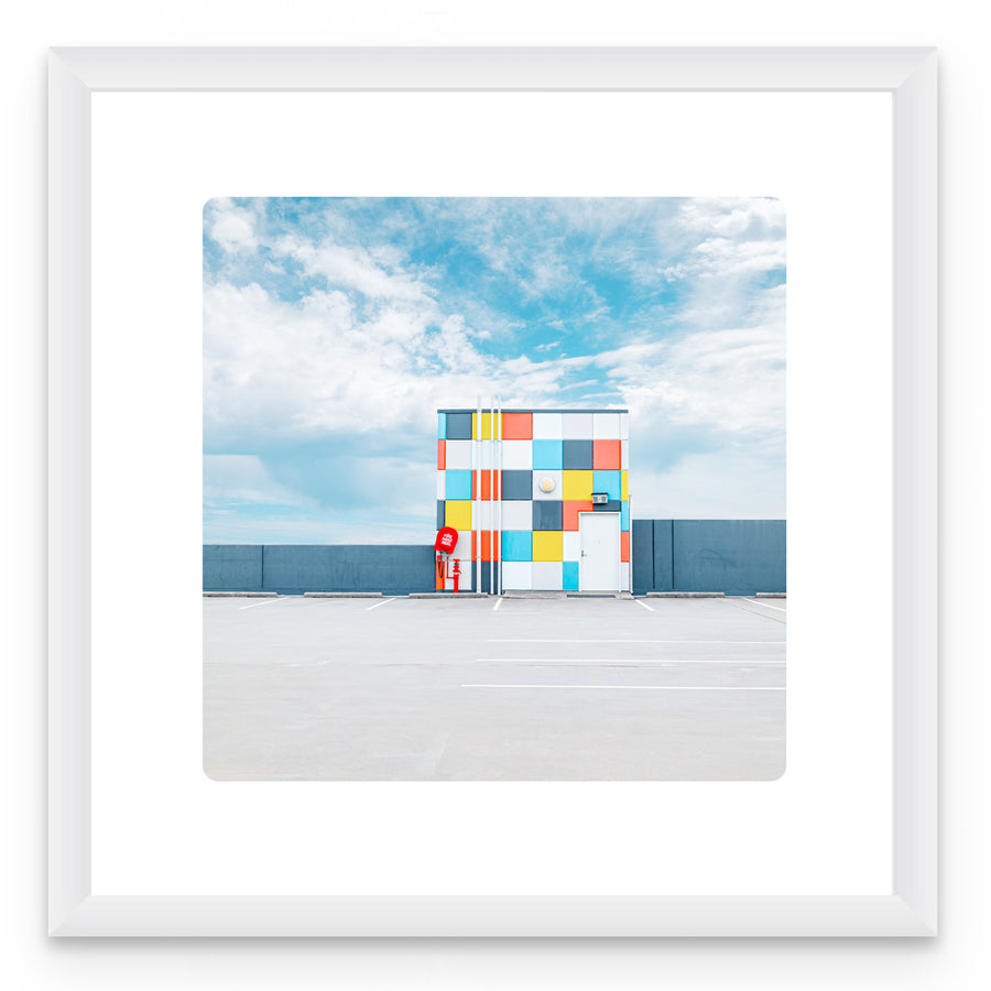 Eaton Fair LIMITED EDITION 1/1, 100x100CM FRAMED IN WHITE with non-reflective glass