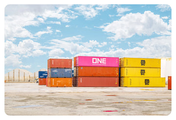 Sea Containers, Fremantle - LIMITED EDITION 67x100cm framed in White with non-reflective glass