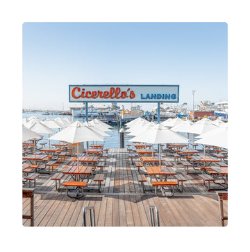 Cicerello's Fremantle Limited Edition - 69x69cm Framed in White