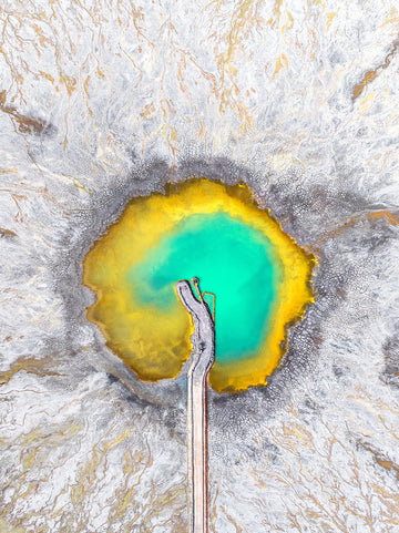 Aerial Lake, Goldfields, Western Australia - Limited Edition 67x100cm Print Only