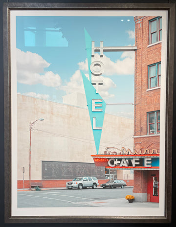 The Murray Hotel, Montana, USA Limited Edition 1/1 -  113x150cm Framed in Grey with Non-Reflective Glass
