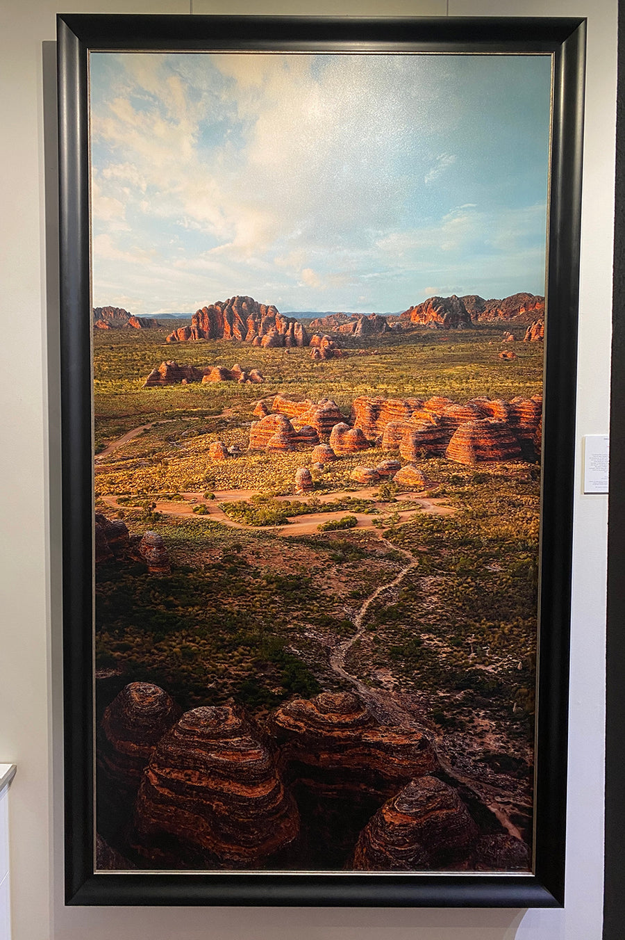 Purnululu National Park limited edition 1/1 Stretched Canvas with a BELLINI SHADOW line frame 110 x 200cm