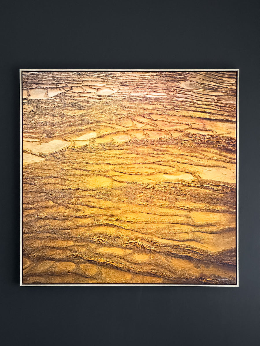 Namibia, LIMITED EDITION 1/1, 92x92CM STRETCHED CANVAS WITH TIMBER SHADOW LINE FRAME