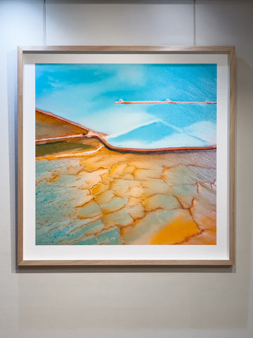 Useless Loop, Shark Bay #1/25 Limited Edition 95x95cm Art Paper Framed In timber WITH ULTRA GLASS