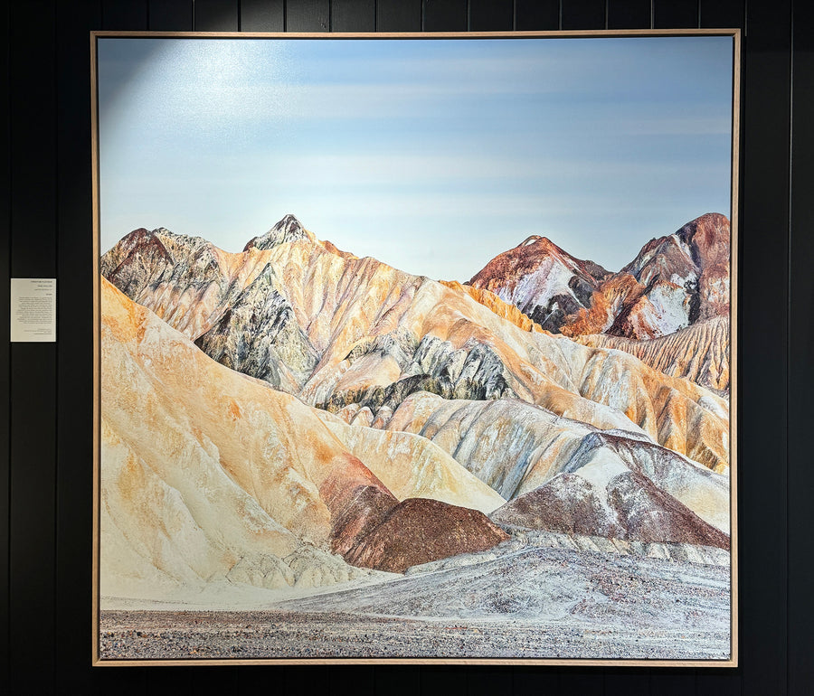 Death Valley USA LIMITED EDITION 1/1 135X135CM FRAMED STRETCHED CANVAS WITH TIMBER SHADOW LINE FRAME