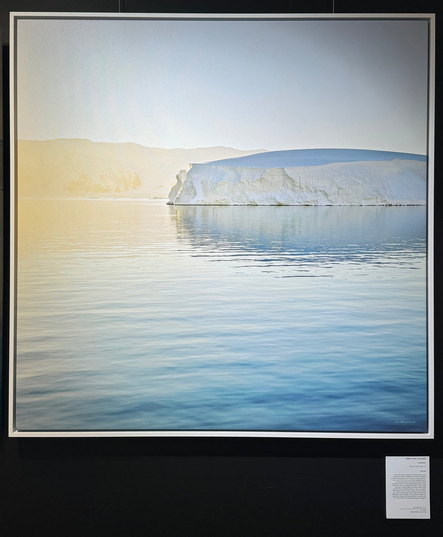 Antarctica Limited Edition 1/1  90x90cm Canvas Stretched With A White Shadow Line Frame