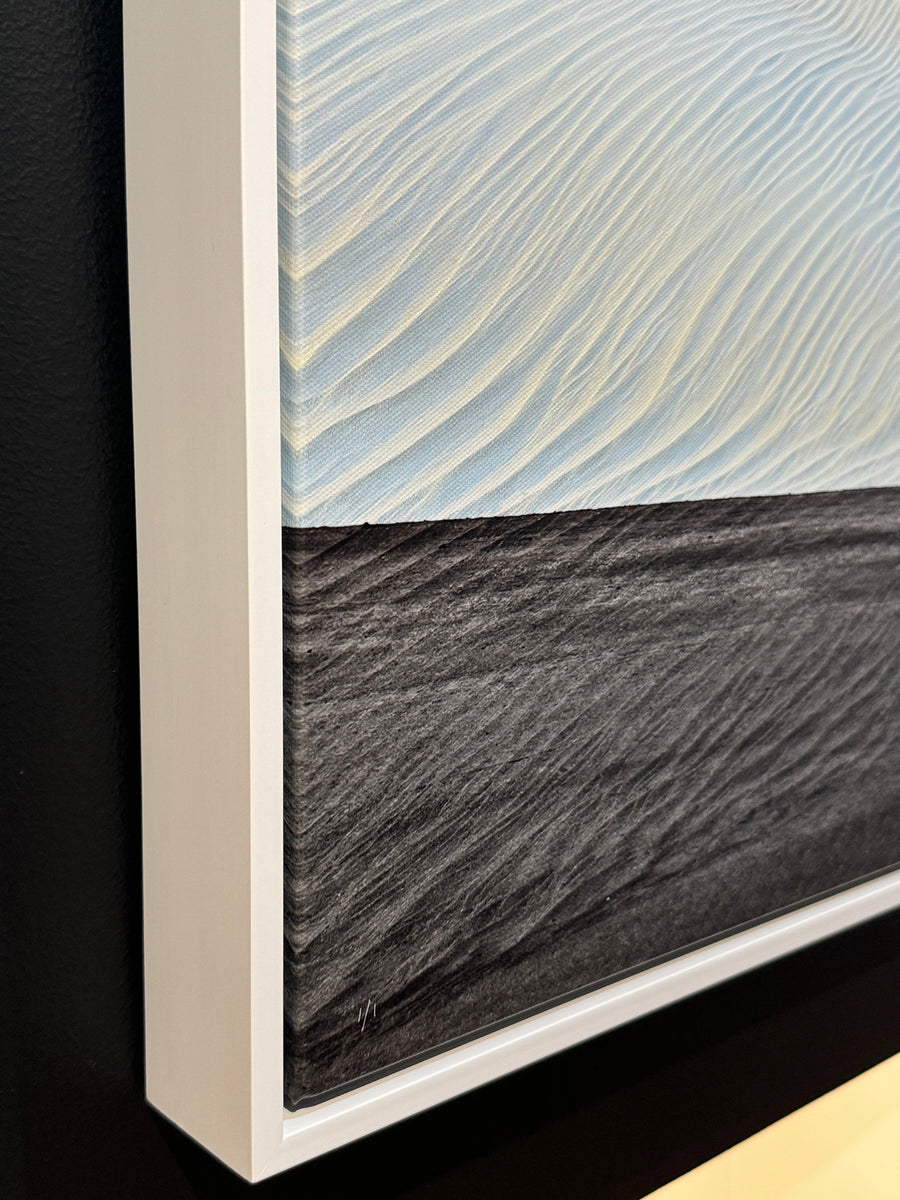 Urban sand dune LIMITED EDITION 1/1 60X92CM FRAMED STRETCHED CANVAS WITH white SHADOW LINE FRAME