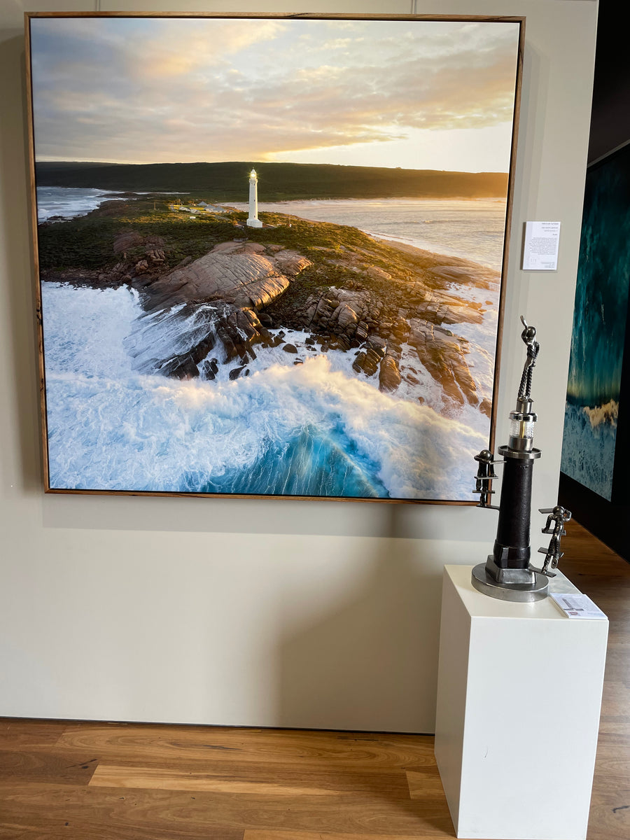 Cape Leeuwin Lighthouse Limited Edition 1/1 -  130x130cm canvas 1/1 in feature Marri Shadow Line Frame