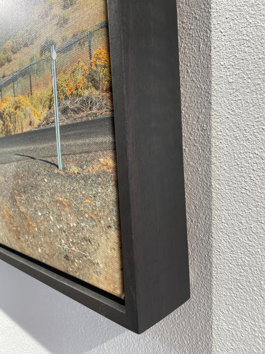 FedEx Truck, Nevada , USA Limited Edition 1/25 -  82 x 150cm Stretched Canvas With Handcrafted Ebonised  jarrah Frame