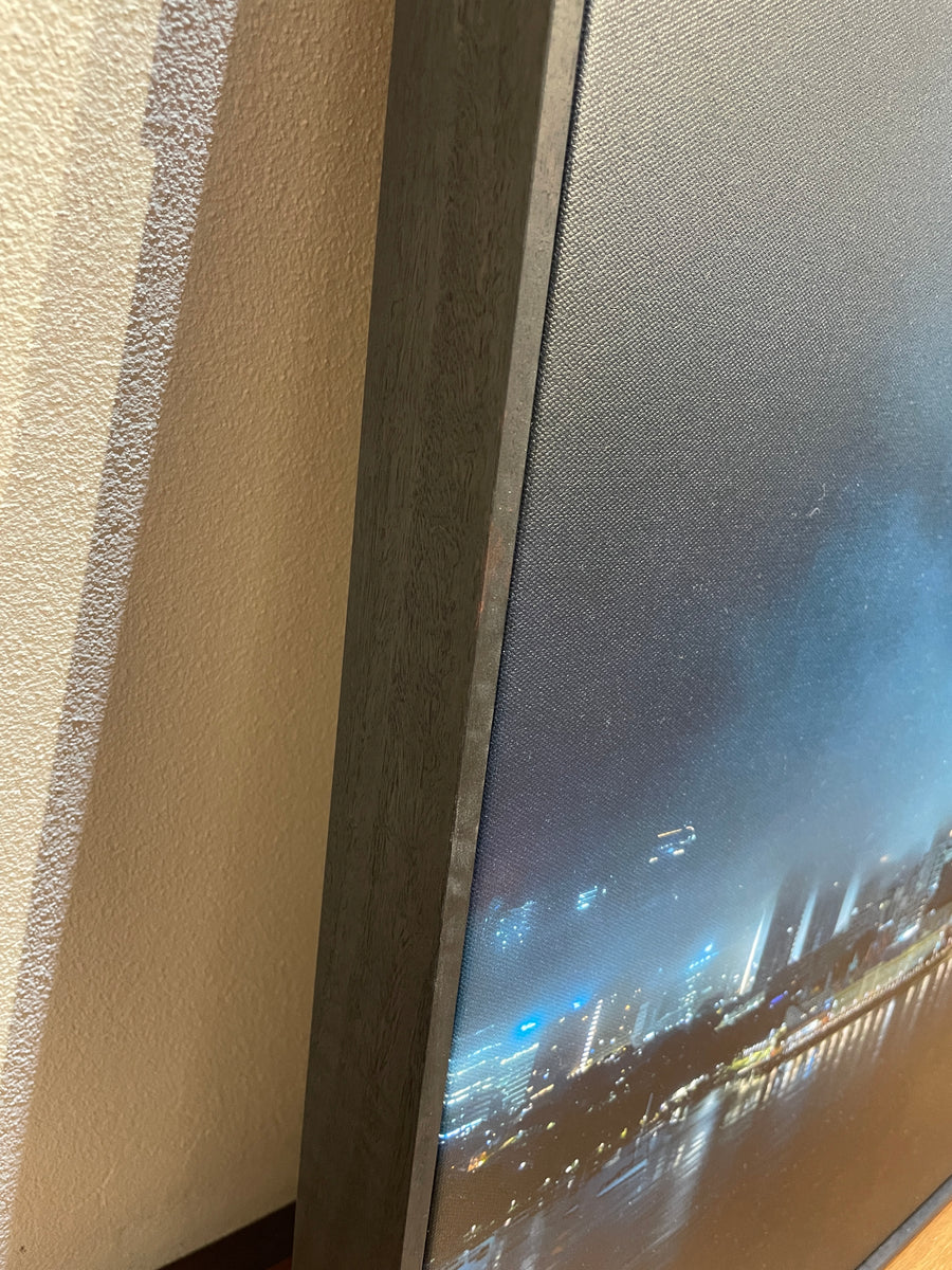 Sydney Harbour Bridge - Limited Edition 67x100cm Stretched Canvas with Handcrafted Ebonised Jarrah Frame