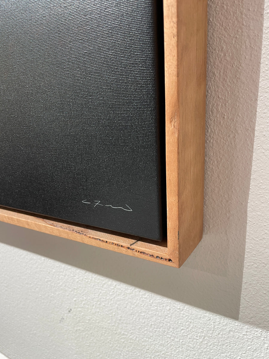 Sugarloaf Rock 115x115cm Stretched Canvas with handcrafted marri shadow line frame