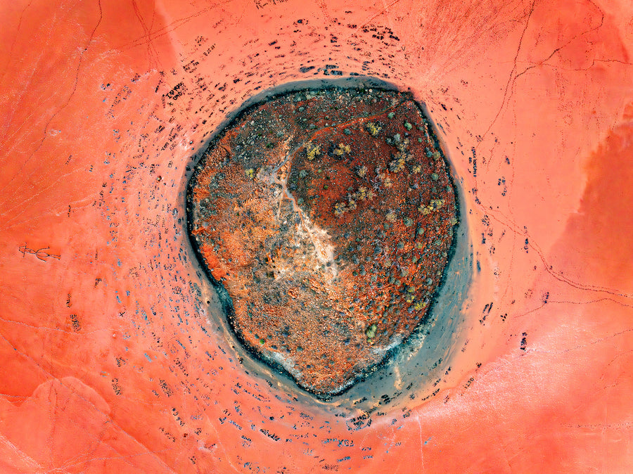 Lake Ballard Limited Edition 1/1 93x125cm Stretched canvas with Black Shadow Line Frame