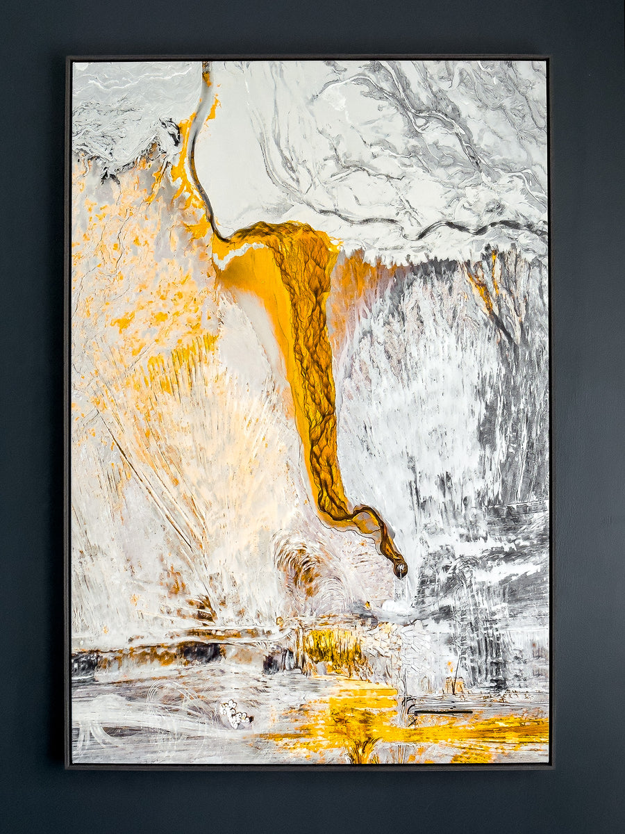 Lithium mine, Greenbushes, LIMITED EDITION 1/1 - 83X125CM STRETCHED CANVAS WITH CHARCOAL SHADOW LINE FRAME