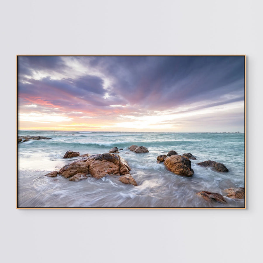 Old Dunsborough 83 x 125cm Stretched Canvas with Timber Shadow line Frame