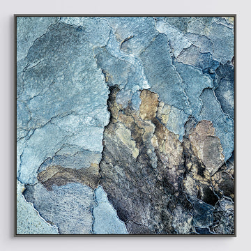 Hot Springs, Papua New Guinea, Limited Edition 1/1 118x118cm Stretched canvas with Charcoal Shadow Line