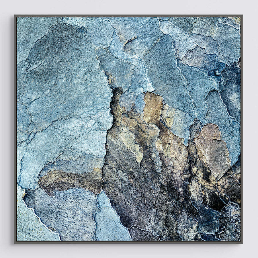 Hot Springs, Papua New Guinea, Limited Edition 1/1 118x118cm Stretched canvas with Charcoal Shadow Line