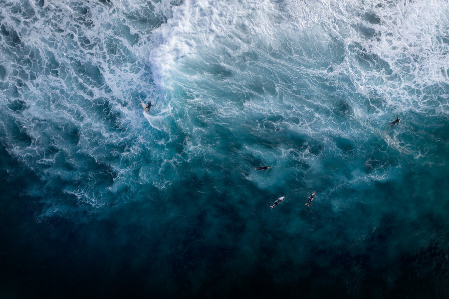 Rocky Point, LIMITED EDITION 135x200cm stretched canvas with hand crafted ebonised jarrah shadow line frame