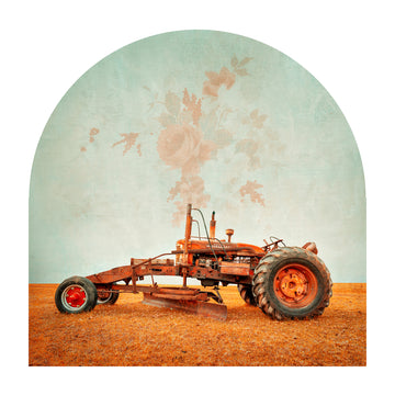 Tractor LIMITED EDITION 1/1 90x90cm Framed in black ornate frame with non-reflective glass