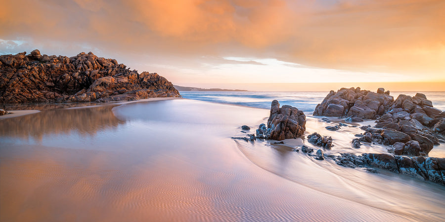 Wyadup Rocks 100x200cm Stretched Canvas with Timber Shadow Line Frame