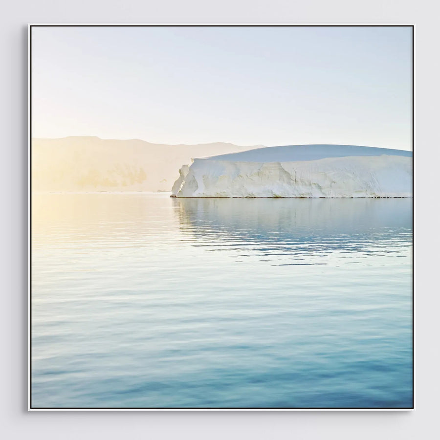 Antarctica Limited Edition 1/1  90x90cm Canvas Stretched With A White Shadow Line Frame