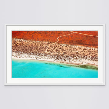 Ningaloo Reef, Exmouth 69 x 125cm  Framed in white