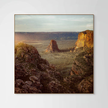 Purnululu National Park LIMITED EDITION 1/1, 92x92CM STRETCHED CANVAS WITH timber SHADOW LINE FRAME