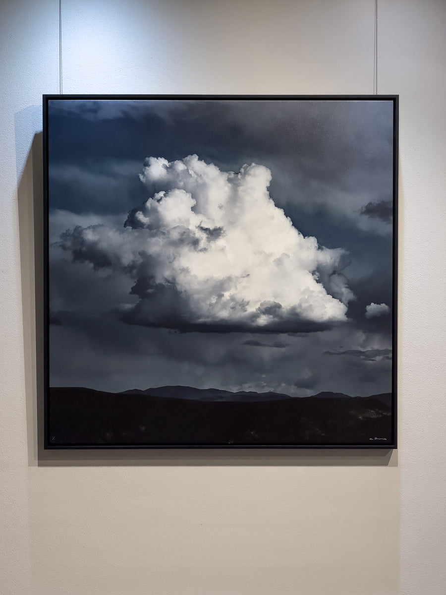 Cloud Formations USA, LIMITED EDITION 1/1, 95x95cm Stretched Canvas in Black Shadow Line
