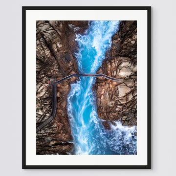 Canal Rocks - LIMITED EDITION 75x100cm framed in black with non-reflective glass