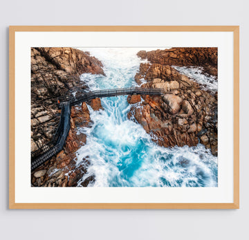 Canal Rock - LIMITED EDITION 67x100cm framed in timber with non-reflective glass