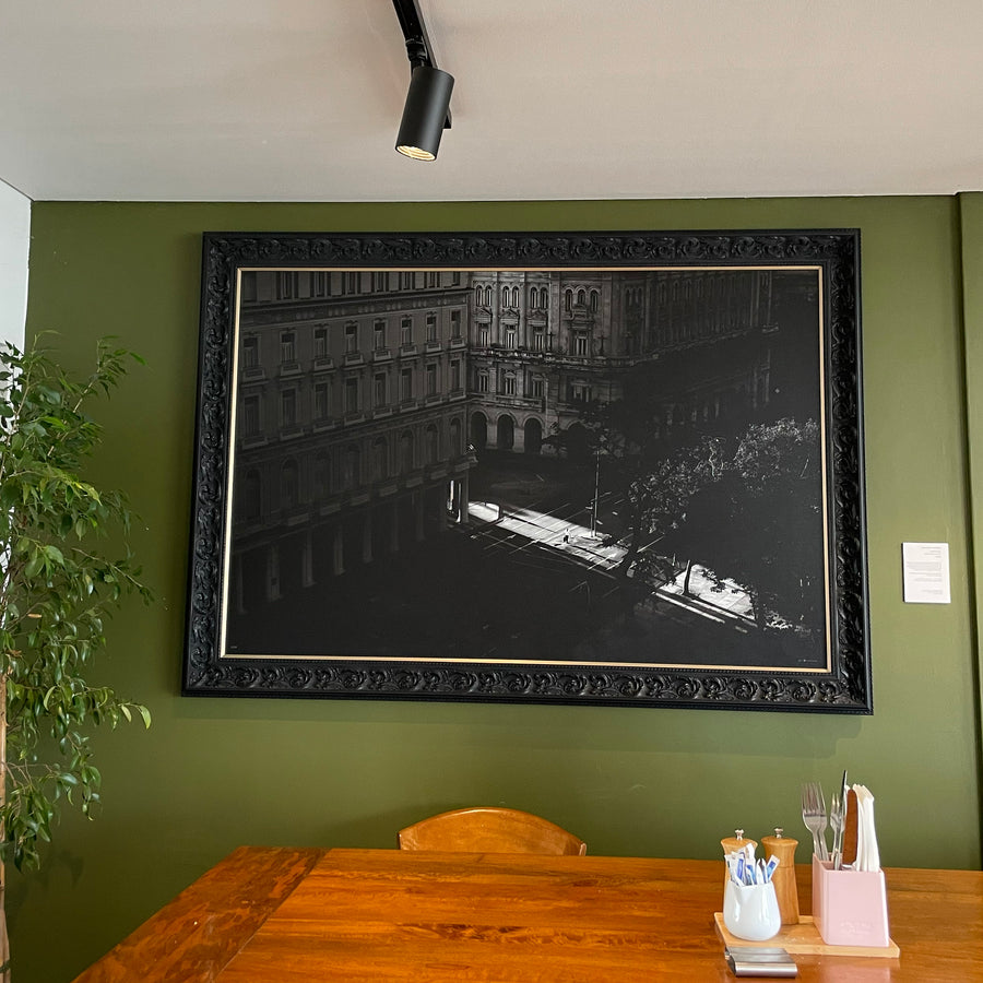 Havana, Cuba, LIMITED EDITION, 100x150CM STRETCHED CANVAS ORNATE BLACK SHADOW LINE FRAME