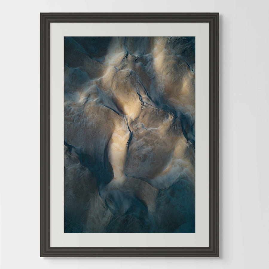 Sand Dunes, Cervantes 100x 150 cm Framed In Textured Black