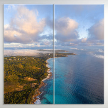 Eagle Bay Diptych - Each panel is 120x260cm Stretched Canvas