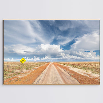 Northern Territory LIMITED EDITION 1/1 80X120CM FRAMED STRETCHED CANVAS WITH TIMBER SHADOW LINE FRAME