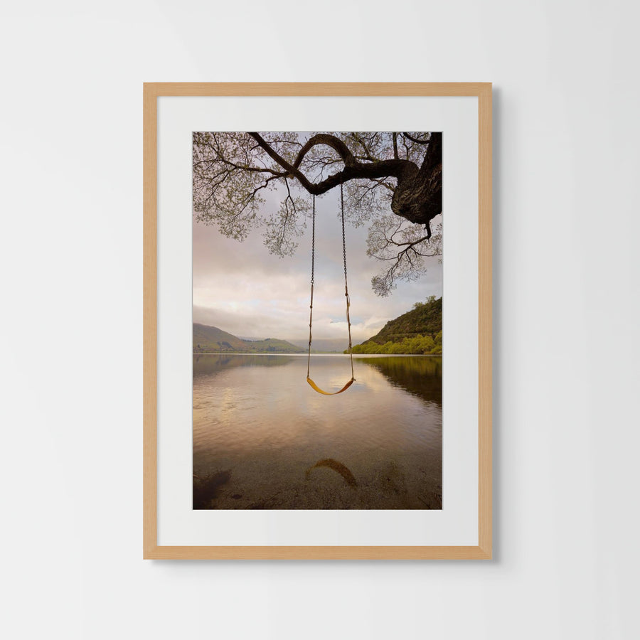 Lake Hayes, New Zealand 33x50cm Cropped Framed in Timber