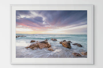 Old Dunsborough 33x50cm Framed in white