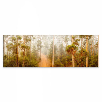 Pemberton 90x270cm Stretched Canvas With Oak Shadow Line Frame