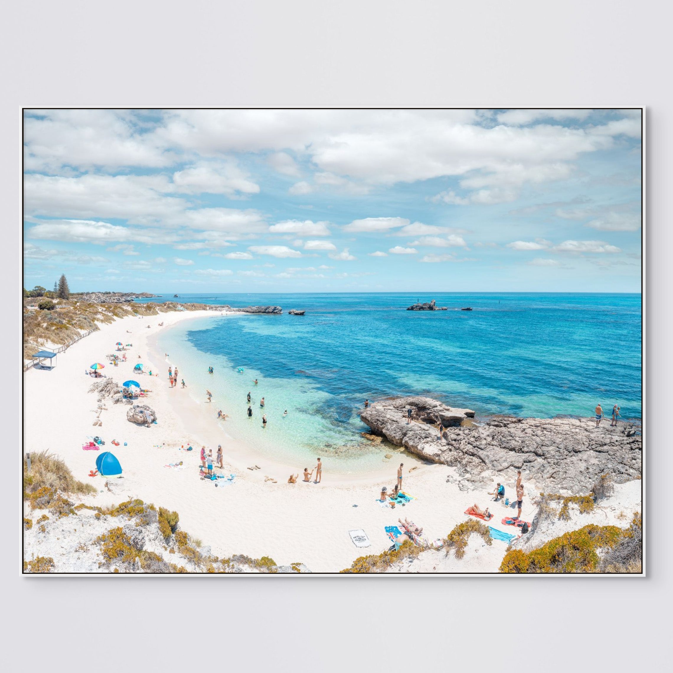 Pinky Beach, Rottnest Island - Limited Edition 1/1 135x180cm Stretched ...