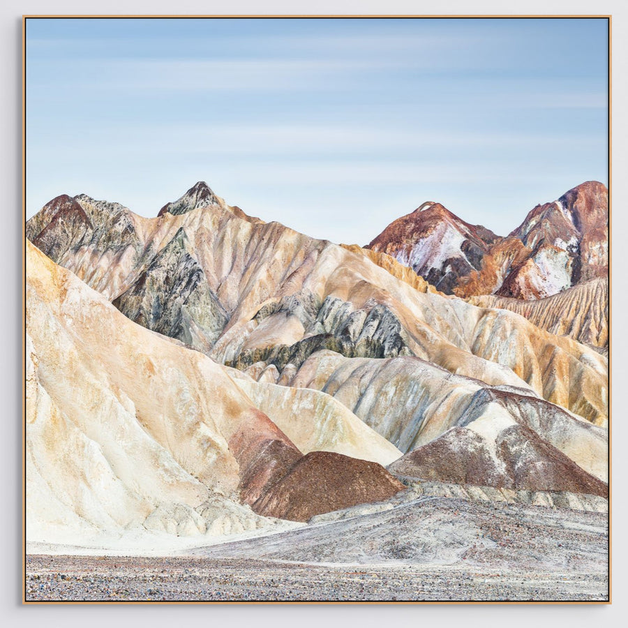 Death Valley USA LIMITED EDITION 1/1 135X135CM FRAMED STRETCHED CANVAS WITH TIMBER SHADOW LINE FRAME