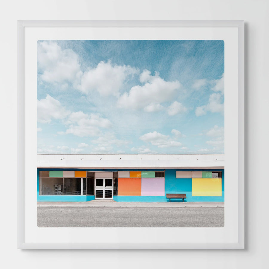 Wheatbelt, WA Limited Edition - 69x69cm Framed in White