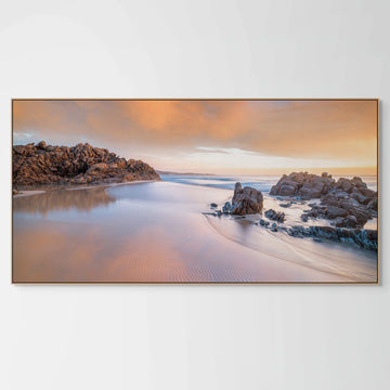 Wyadup Rocks 100x200cm Stretched Canvas with Timber Shadow Line Frame