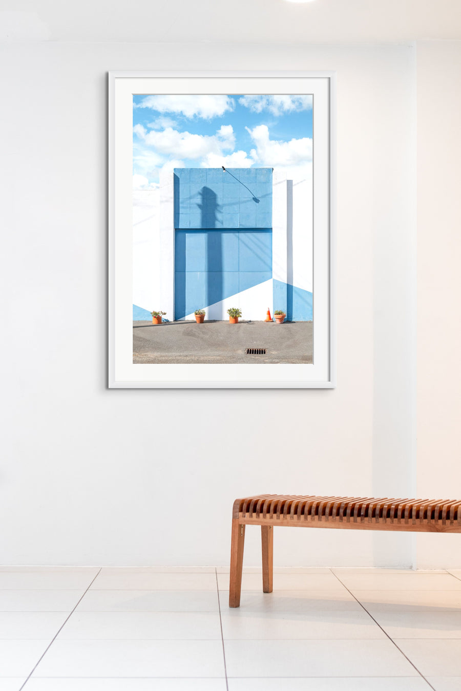 A Different View #17 Limited Edition 1/1, 83x125cm FRAMED in white