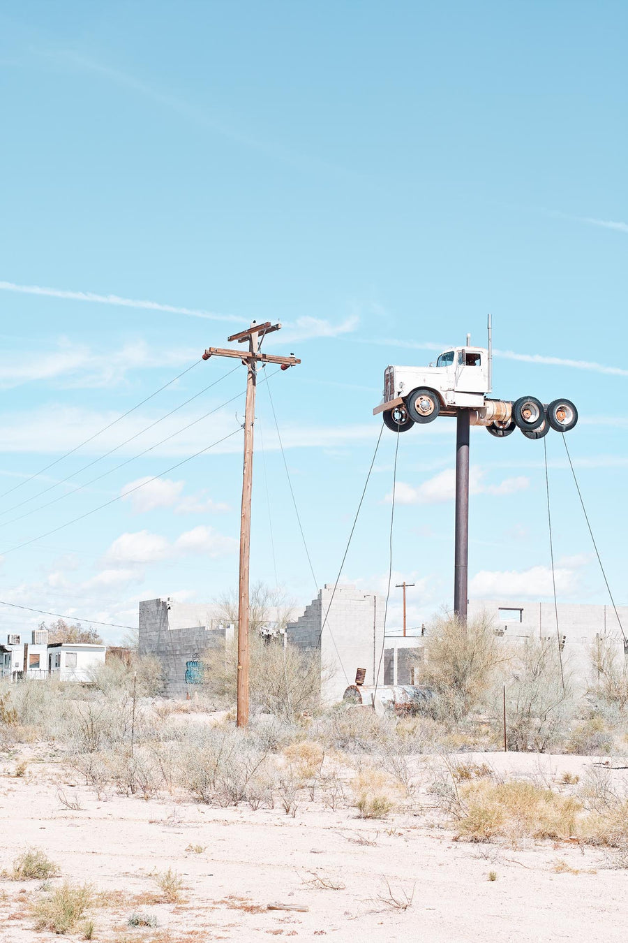 Truck on a stick, California, USA  LTD | Christian Fletcher Photo Images | Landscape Photography Australia
