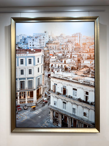 Cuba, LIMITED EDITION 1/1 131x175cm Stretched canvas with silver Bellini frame