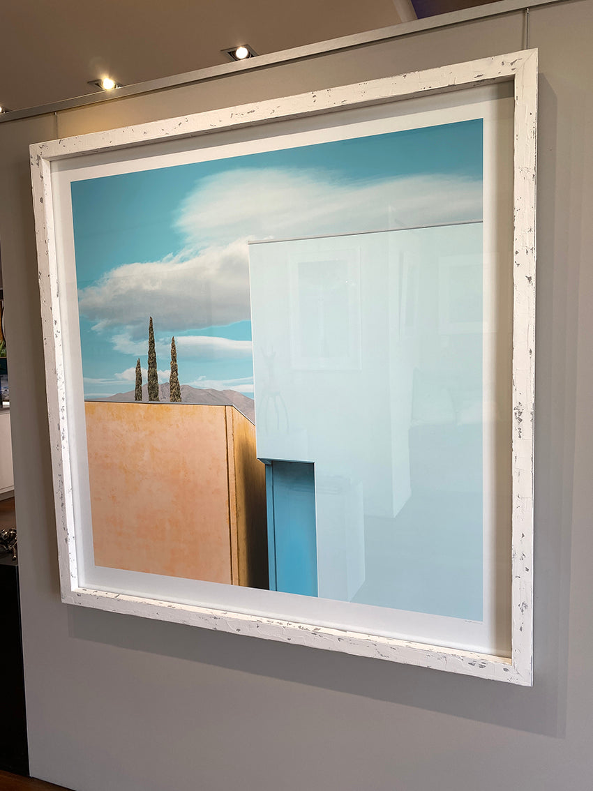 Urban Exploration - limited edition 1/1 100x100cm Framed in a white Bellini Frame and Non-reflective glass (Ultra-Glass)